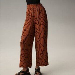 anthropologie wide leg high rise pants size M